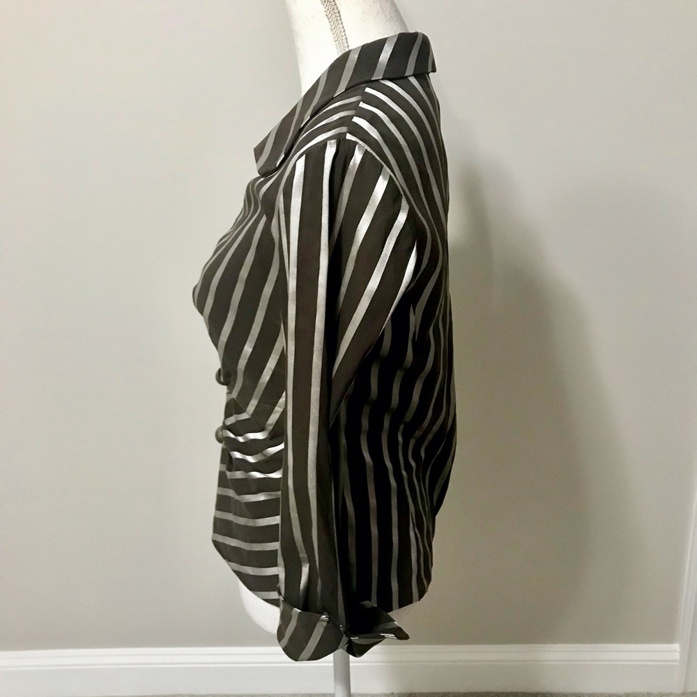Joseph Ribkoff vintage Fitted Ruched Blouse - Picture 5 of 10